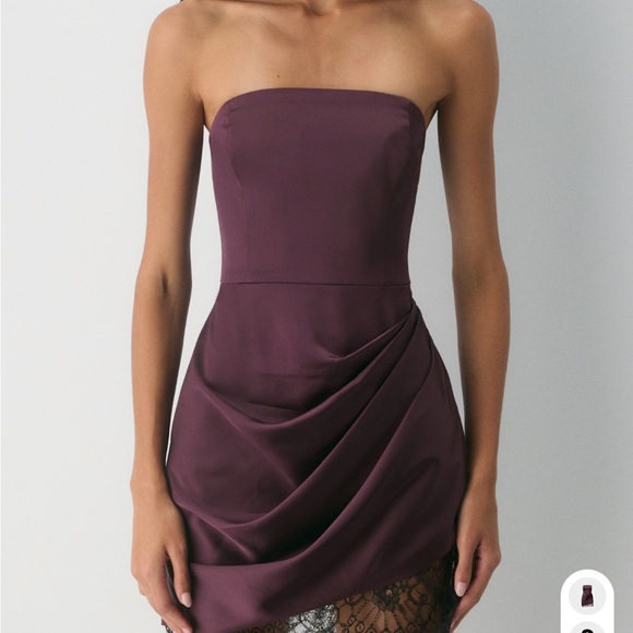 Aritzia Dresses & Skirts - Aritzia Strapless Dress in Deep Purple